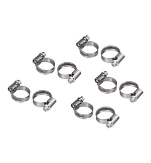 XAVAX - Collier de serrage pour tuyau 20 - 32 mm, 10 pièces
