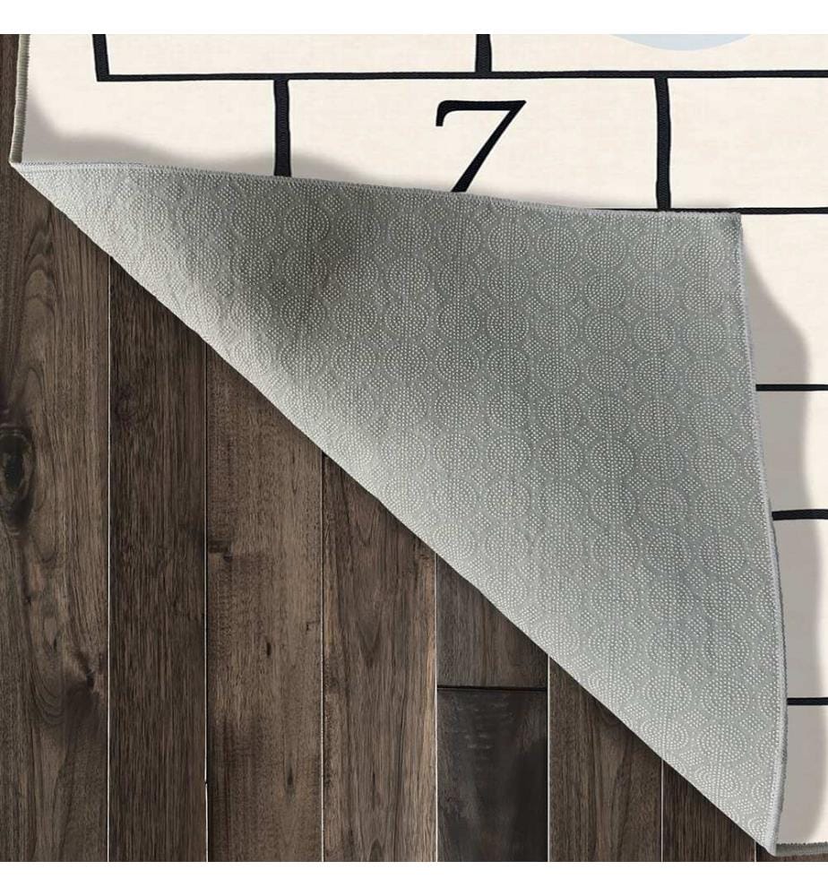 Teppich, 80 x 300 cm, Creme, 100 % Polyester
