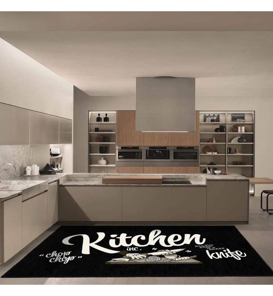 Tappeto, 100 x 150, nero, 100% poliestere