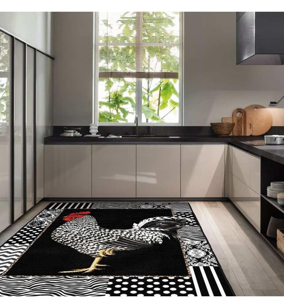 Tappeto, 120 x 180, nero, 100% poliestere