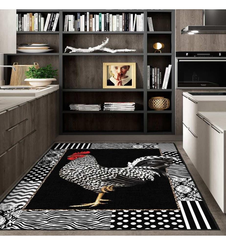 Tappeto, 100 x 200, nero, 100% poliestere