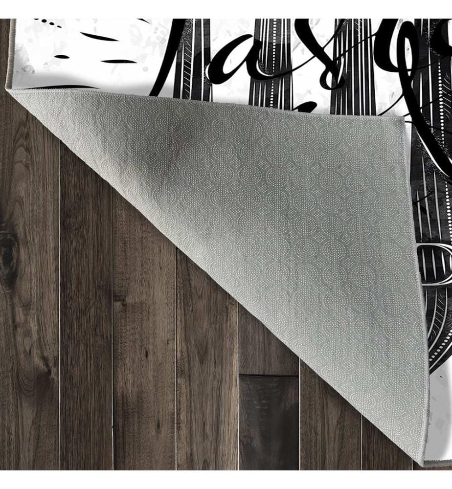 Tappeto, 140 x 220 cm, bianco, 100% poliestere