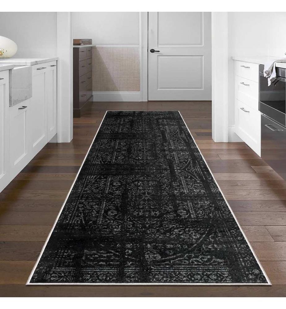 Tappeto, 100 x 150, nero, 100% poliestere