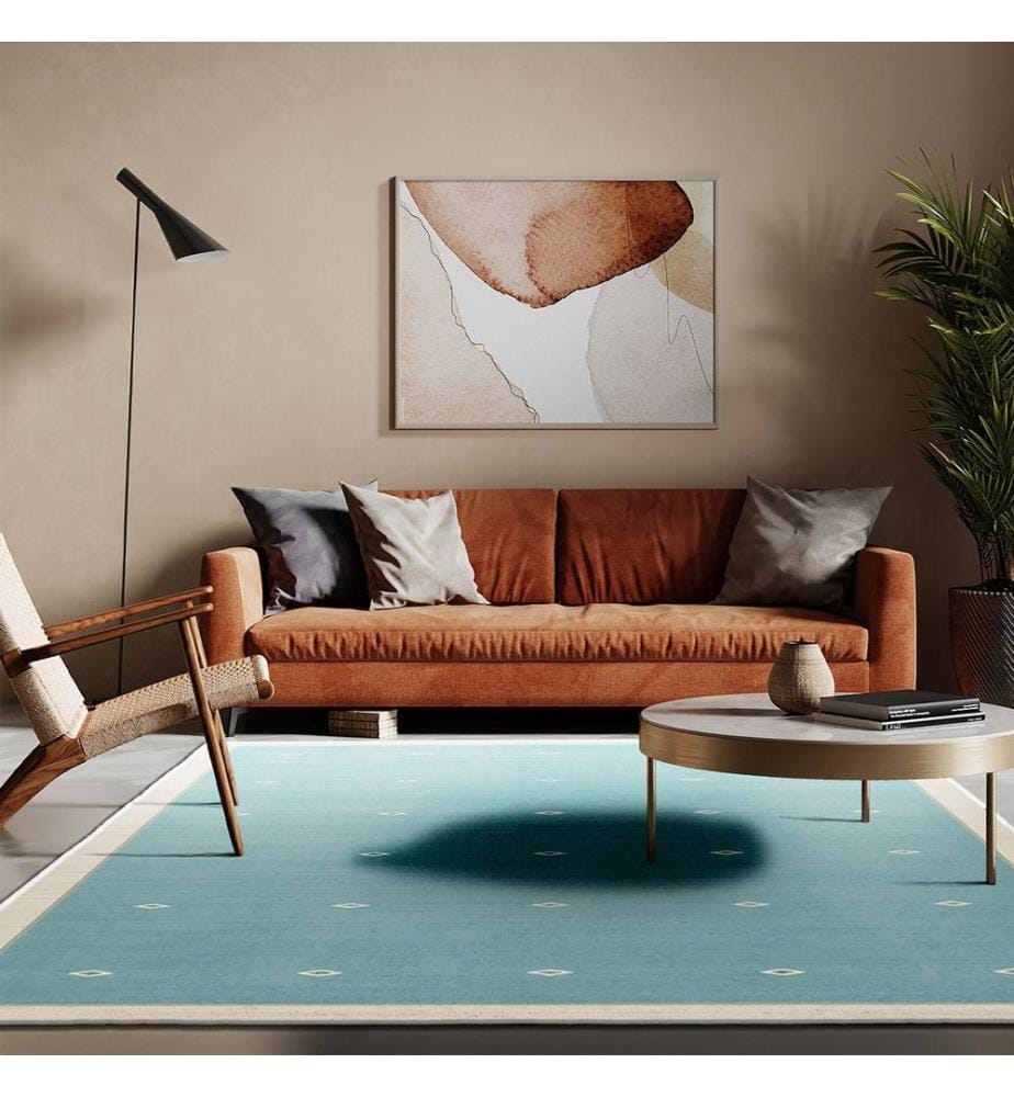 Tappeto, 80 x 150, blu, 100% poliestere