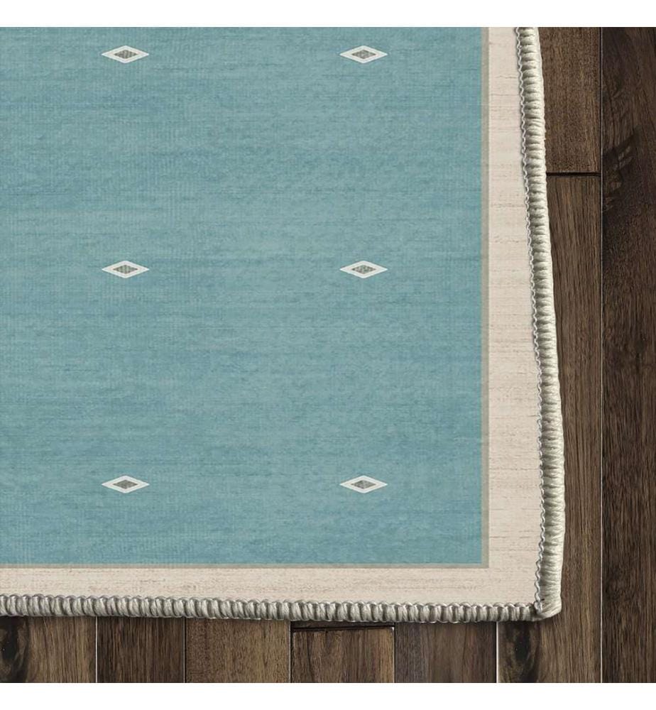 Tappeto, 80 x 150, blu, 100% poliestere