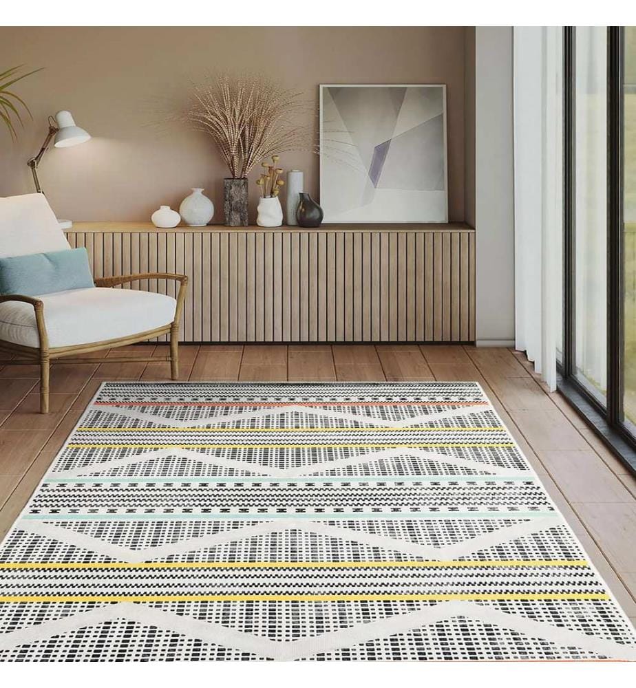 Tappeto, 80 x 200 cm, bianco, 100% poliestere