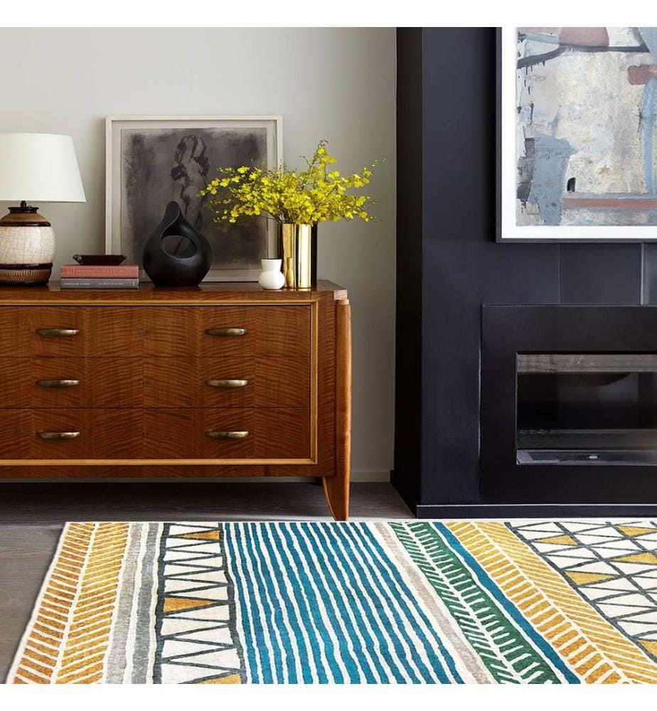 Tapis, 180 x 280, blanc, 100% POLYESTER