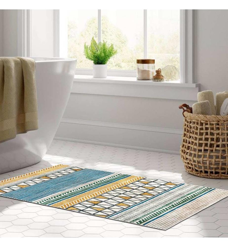 Teppich, 80 x 120 cm, Orange, 100 % Polyester