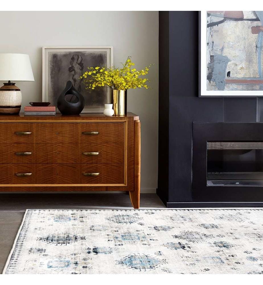 Tappeto, 100 x 150, bianco, 100% poliestere