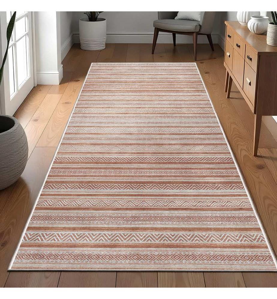 Tapis, 80 x 150, rose, 100% POLYESTER