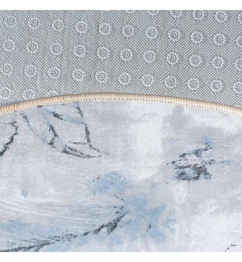 Tappeto, 90 x 90 cm, blu, 100% poliestere