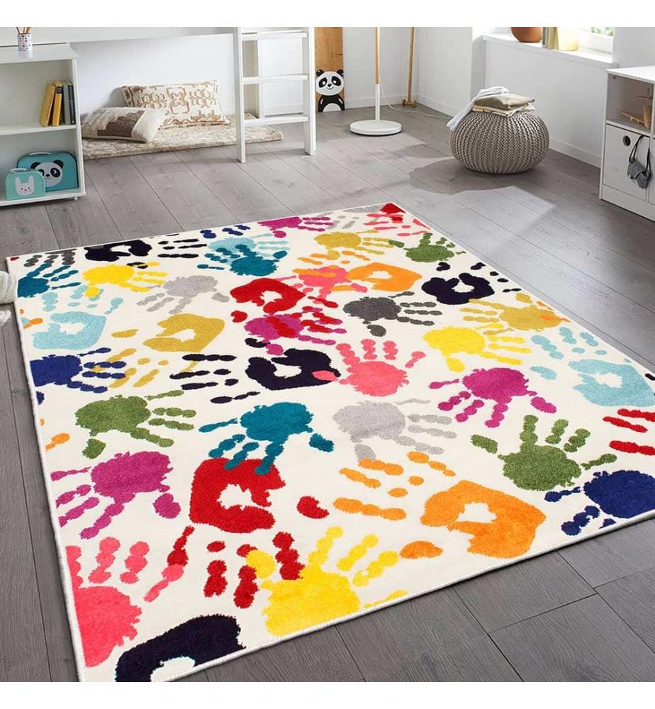 Teppich, 80 x 300 cm, mehrfarbig, 100 % Polyester