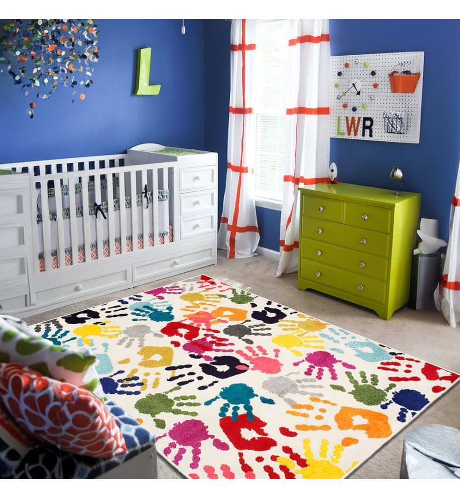 Teppich, 60 x 100, mehrfarbig, 100 % Polyester