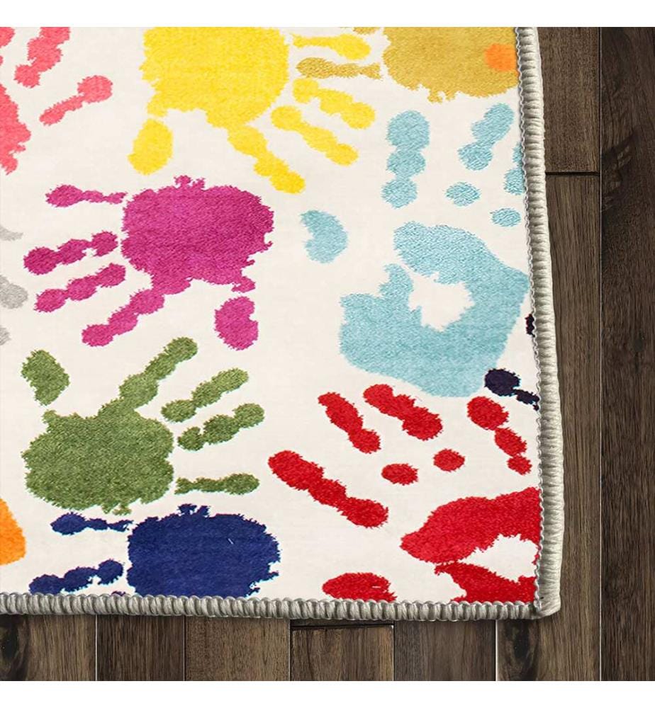 Teppich, 60 x 100, mehrfarbig, 100 % Polyester