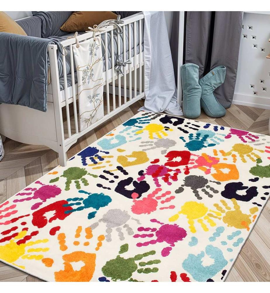 Teppich, 50 x 80, mehrfarbig, 100 % Polyester