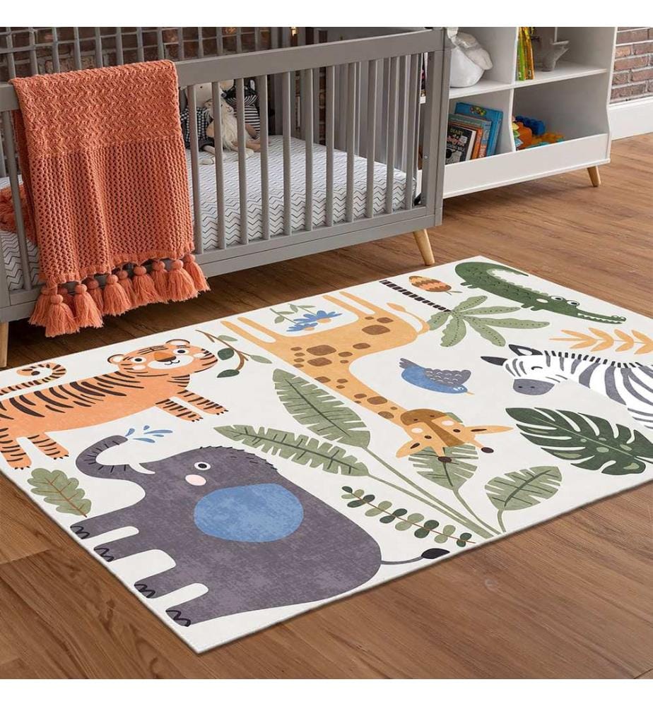 Teppich, 80 x 300 cm, mehrfarbig, 100 % Polyester