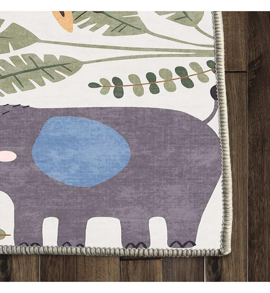 Teppich, 80 x 300 cm, mehrfarbig, 100 % Polyester