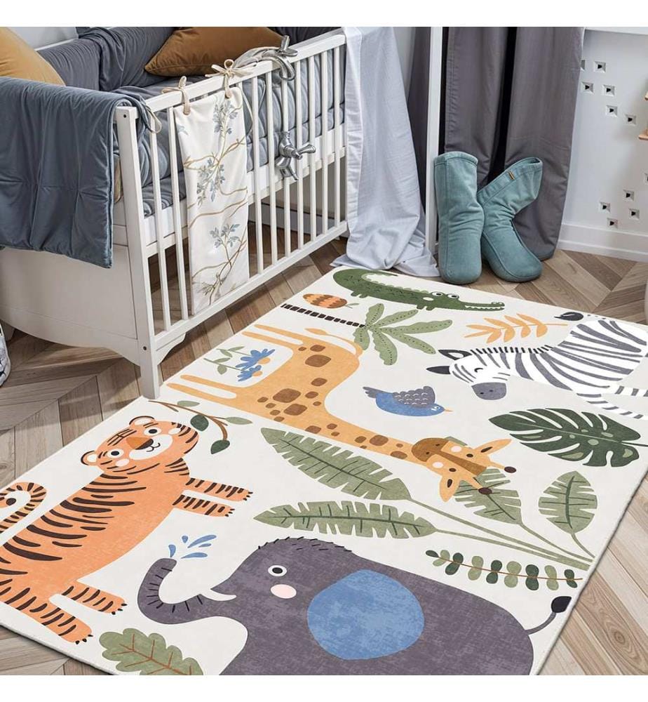Teppich, 50 x 80, mehrfarbig, 100 % Polyester