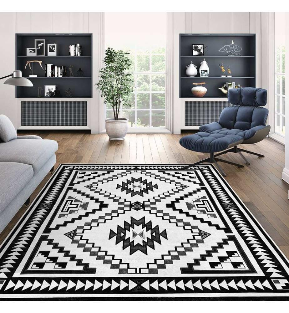 Tappeto, 100 x 200, nero, 100% poliestere
