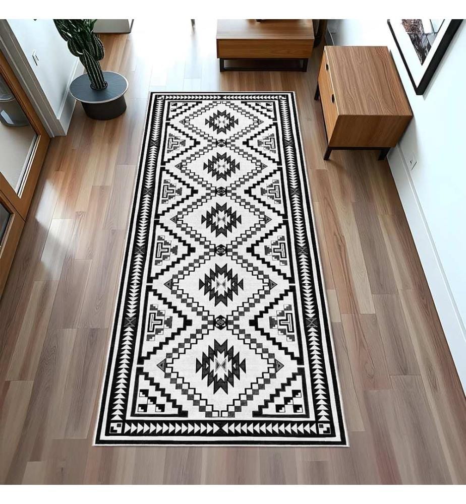 Tappeto, 100 x 200, nero, 100% poliestere