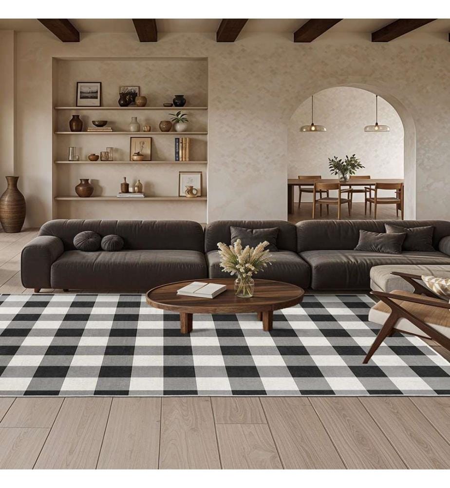 Teppich, 50 x 80, Schwarz, 100 % Polyester