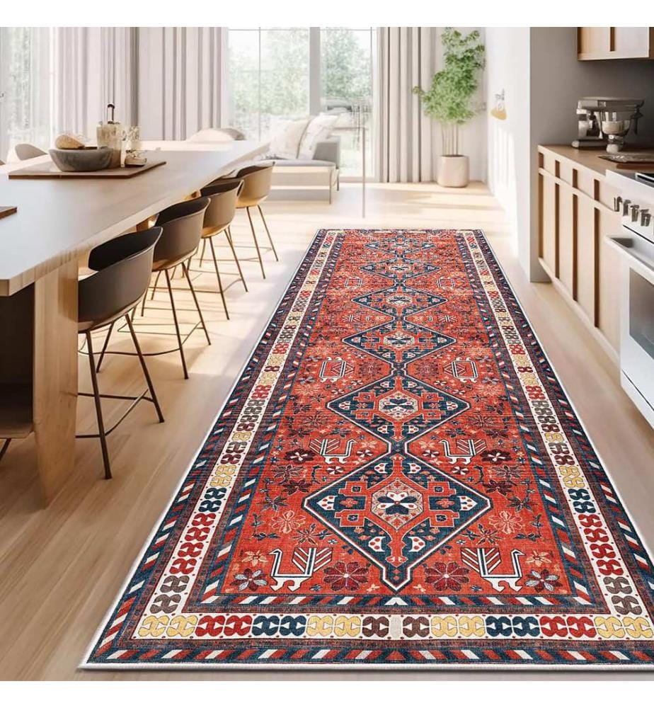 Tappeto, 100 x 150, rosso, 100% poliestere