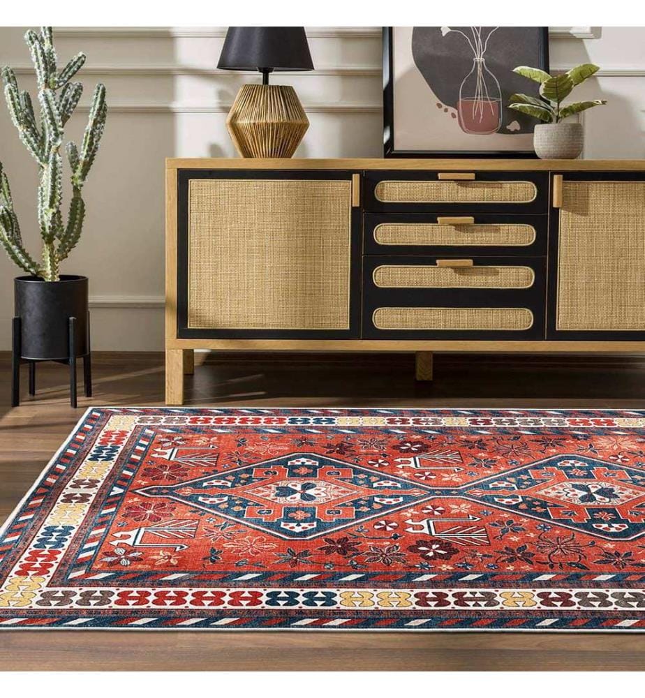 Tappeto, 80 x 150, rosso, 100% poliestere