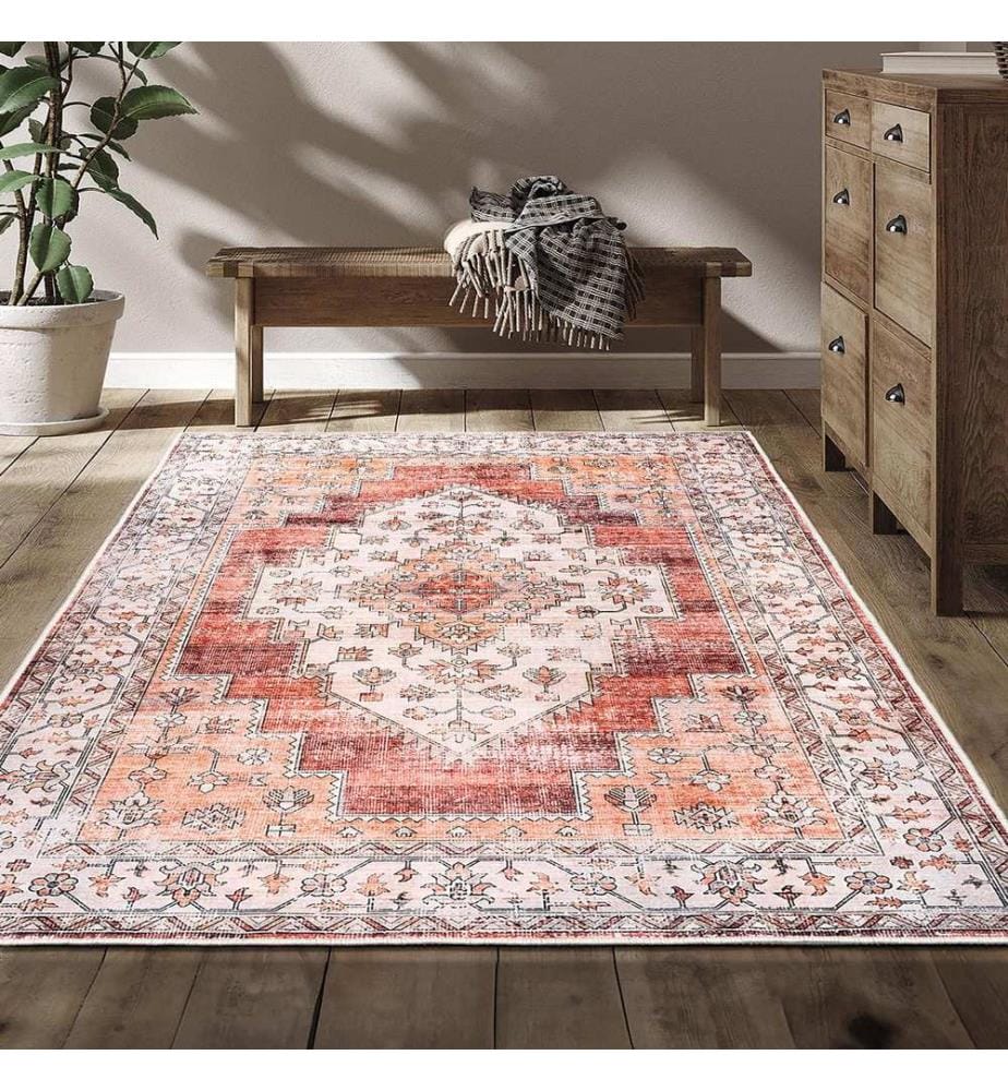 Tapis, 50 x 80, rose, 100% POLYESTER