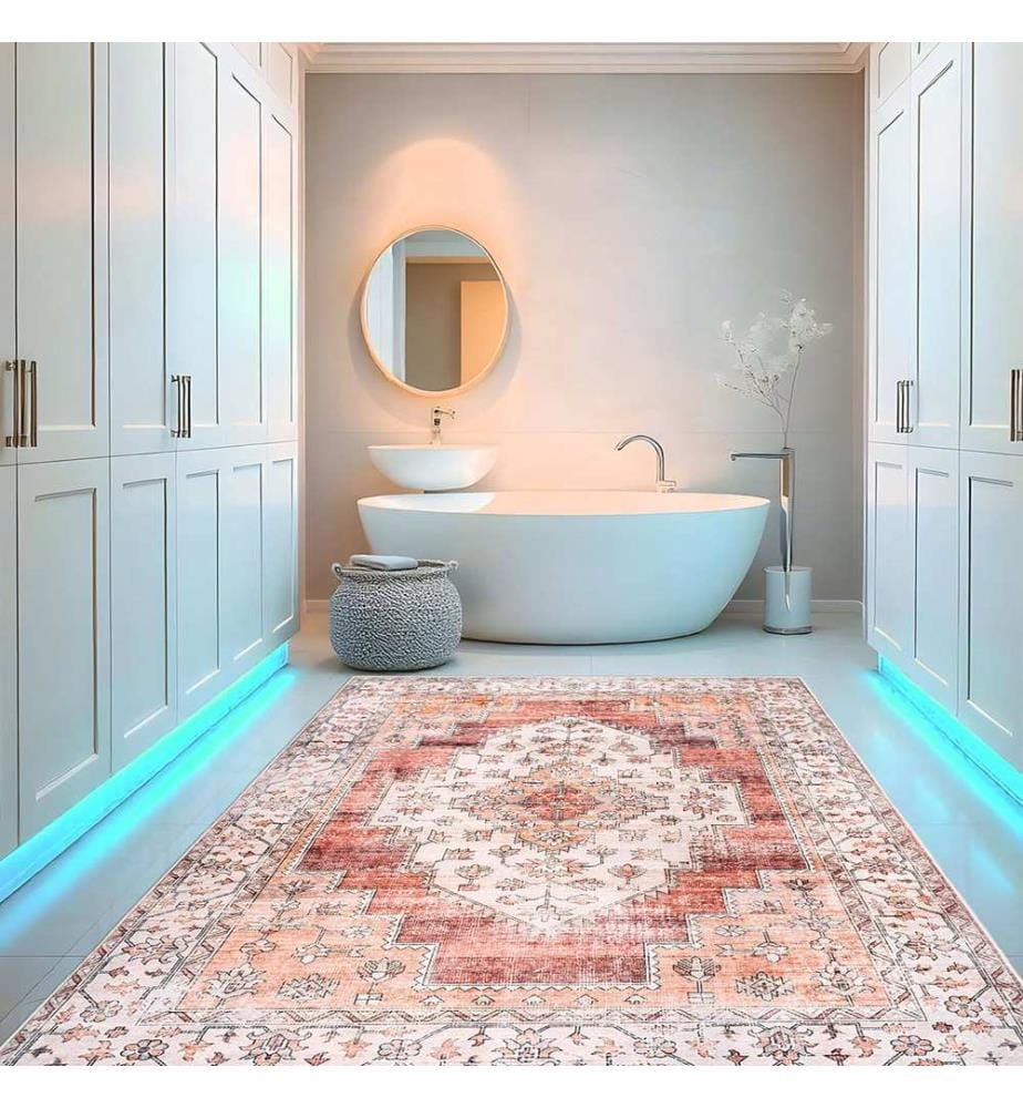 Tapis, 50 x 80, rose, 100% POLYESTER