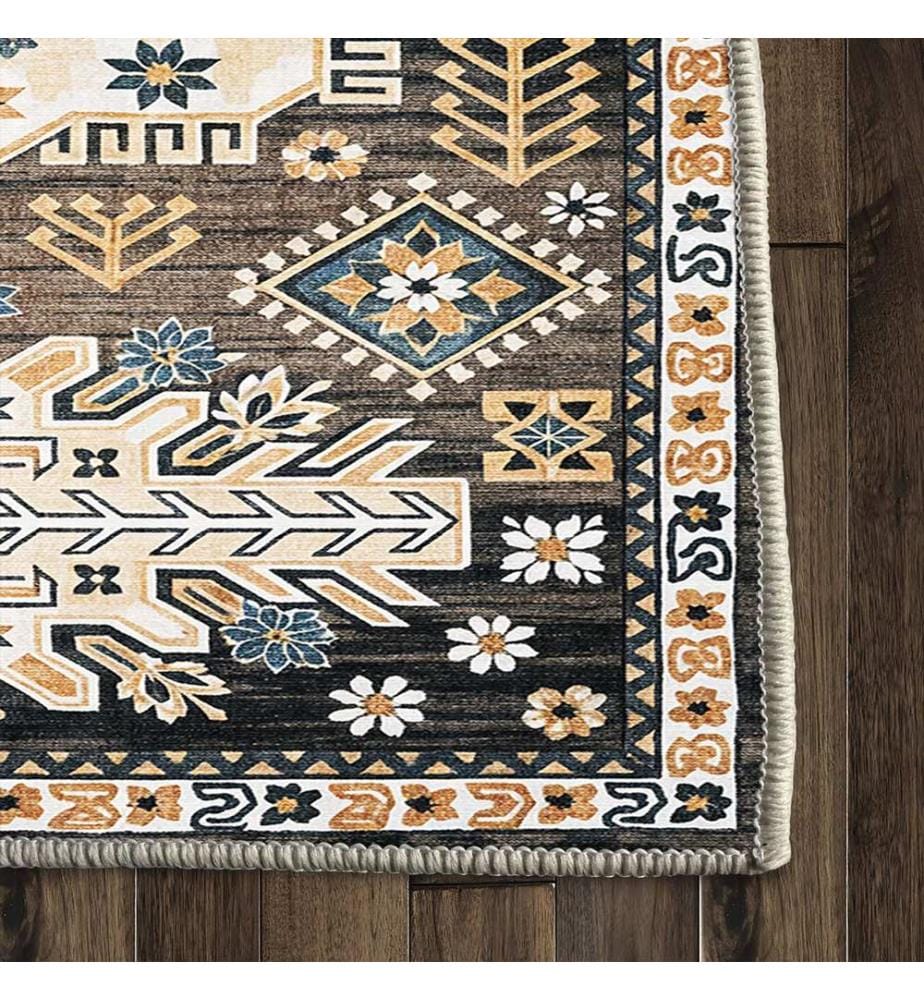 Tappeto, 120 x 180 cm, marrone, 100% poliestere