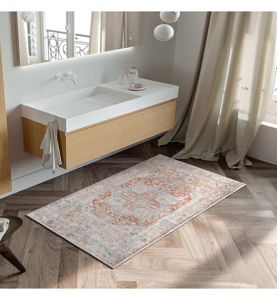 Tappeto, 120 x 180 cm, rosa, 100% poliestere
