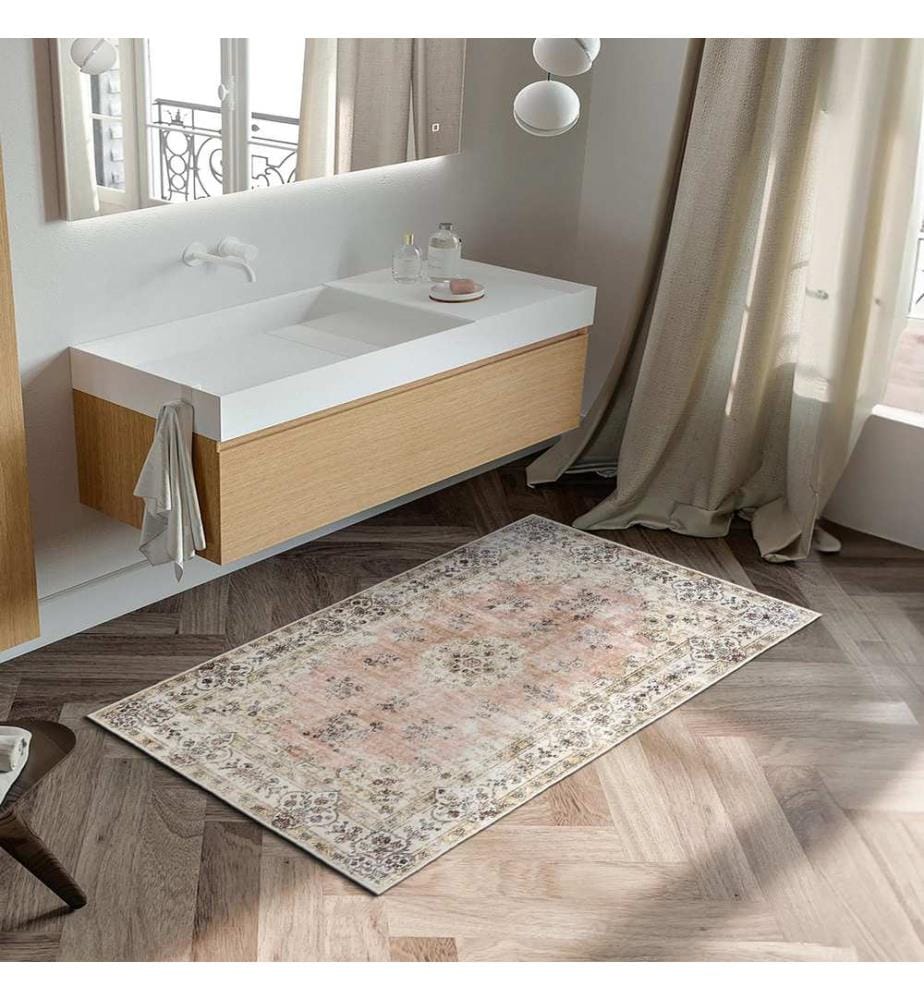 Tappeto, 100 x 300, rosa, 100% poliestere