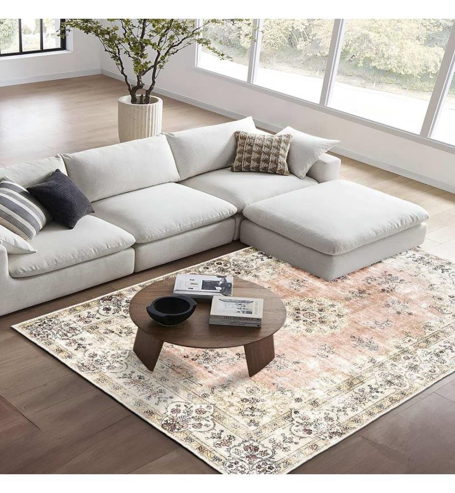Tappeto, 80 x 300 cm, rosa, 100% poliestere