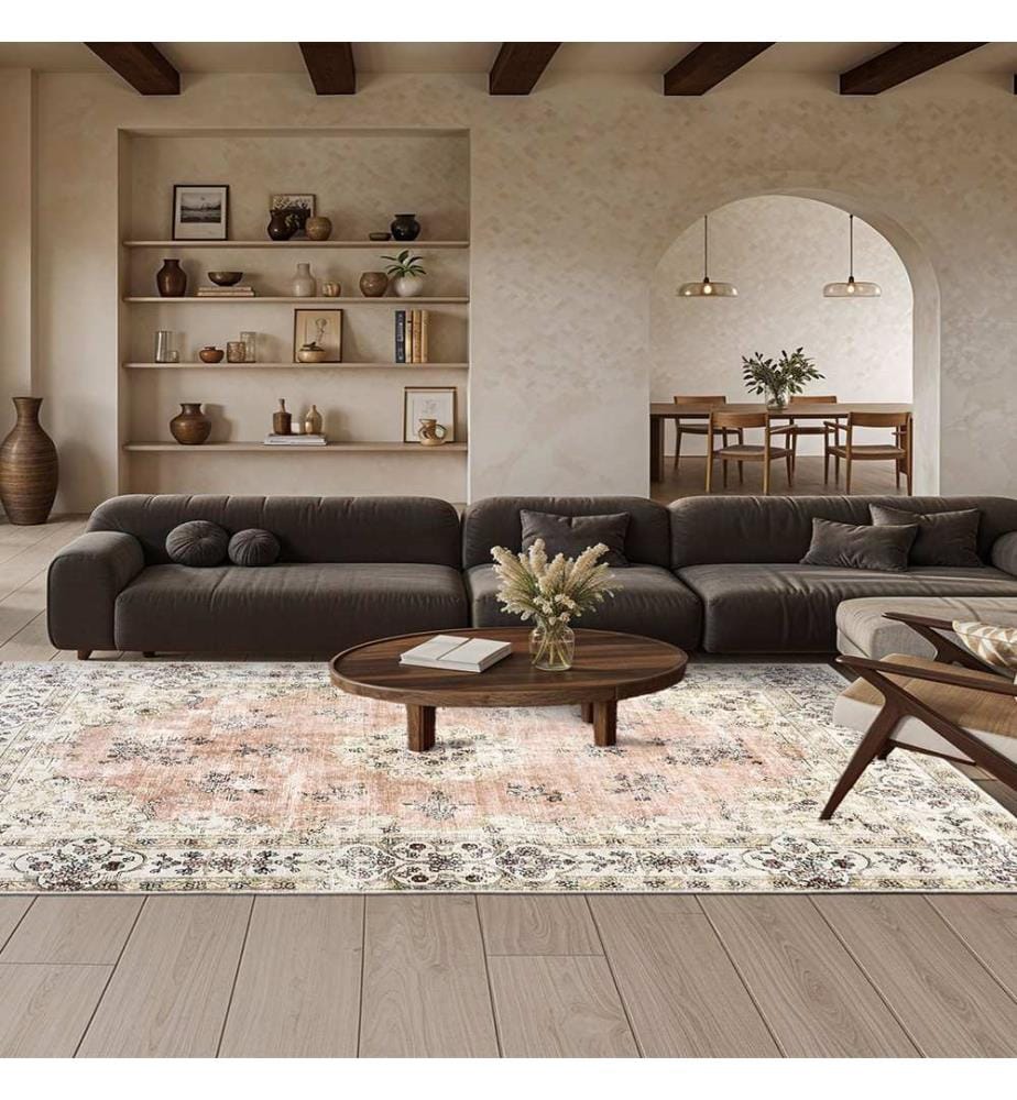 Tapis, 80 x 120, rose, 100% POLYESTER