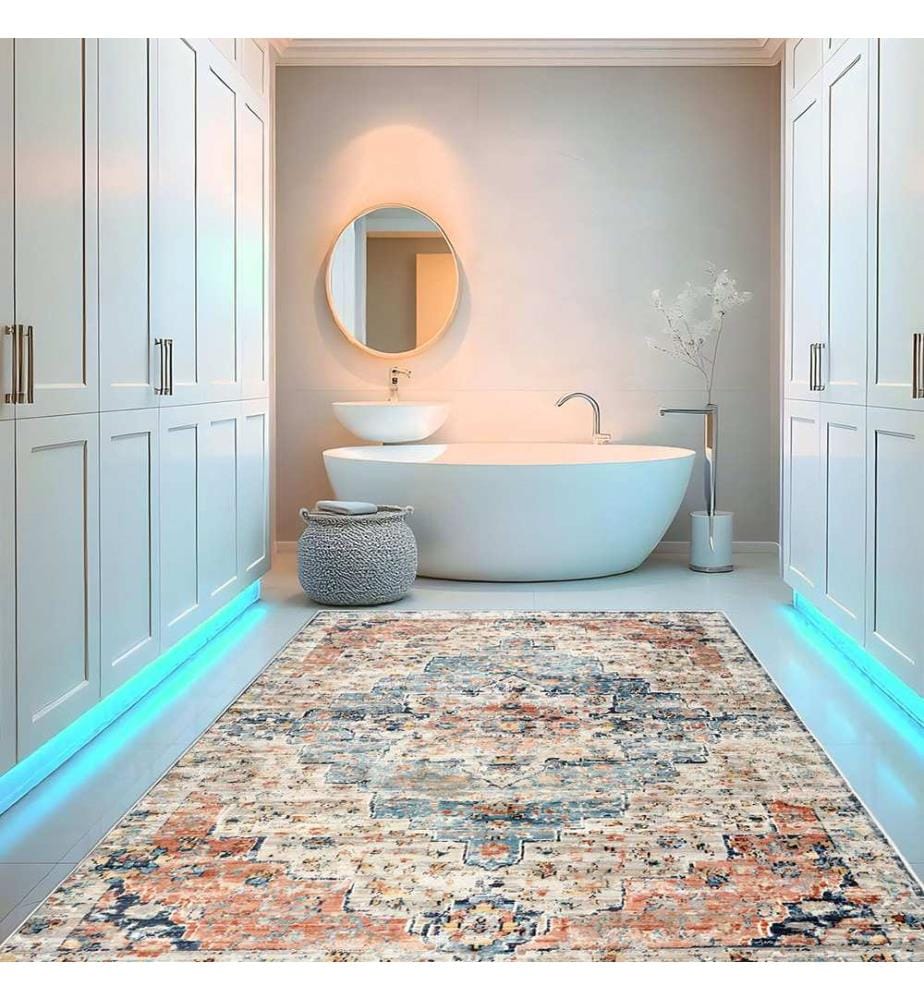 Tappeto, 100 x 200, arancione, 100% poliestere