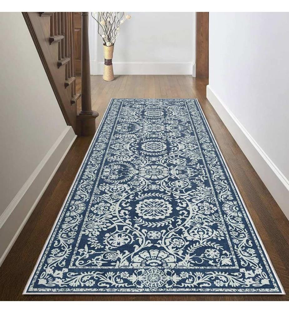 Teppich, 60 x 100, Marineblau, 100 % Polyester