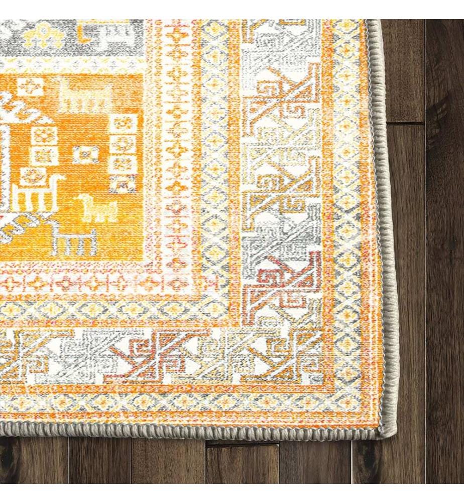 Teppich, 60 x 100, Gelb, 100 % Polyester