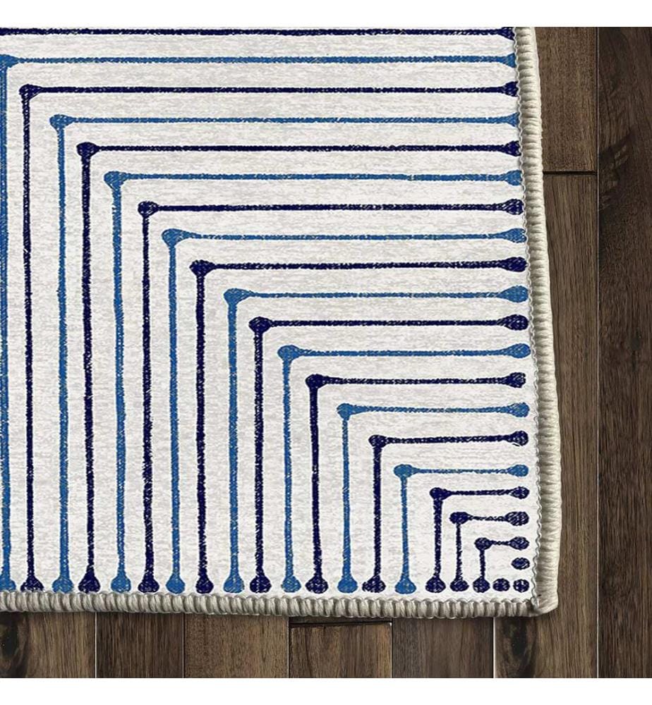 Tappeto, 80 x 150 cm, blu navy, 100% poliestere