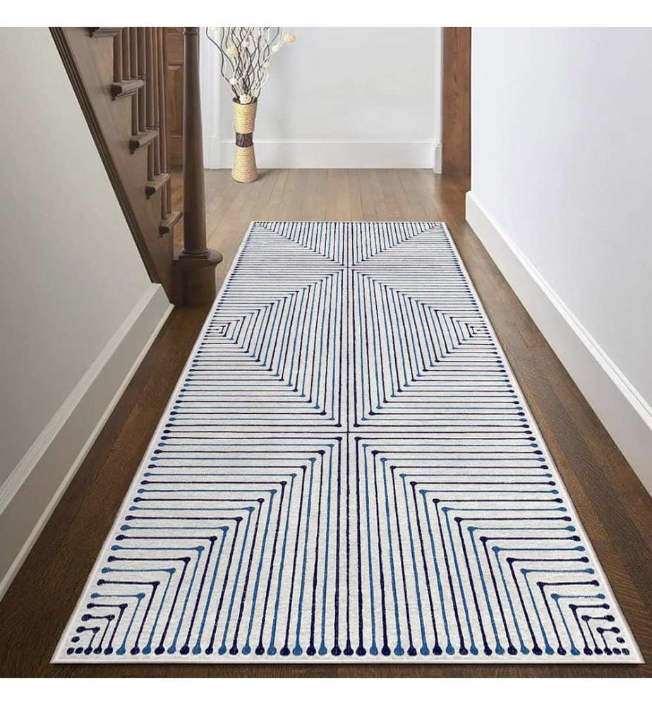 Teppich, 50 x 80, Marineblau, 100 % Polyester