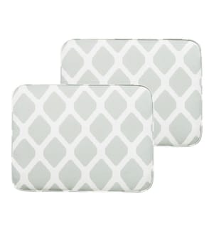 Lot de 2 coussins pour chaises de jardin FIJI 29 x 38 cm Vert menthe