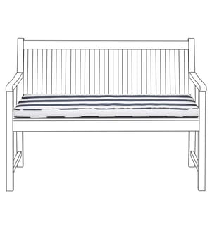 Cuscino per sedile a panca VIVARA 112 x 54 cm Blu marino