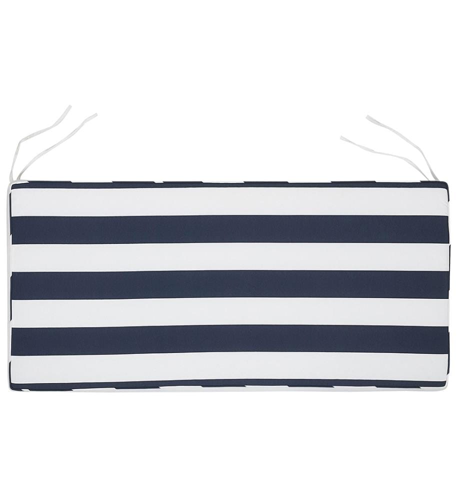 Cuscino per sedile a panca VIVARA 112 x 54 cm Blu marino
