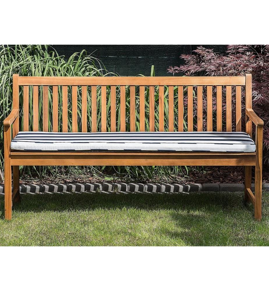 Cuscino per sedile a panca VIVARA 152 x 54 cm Blu marino