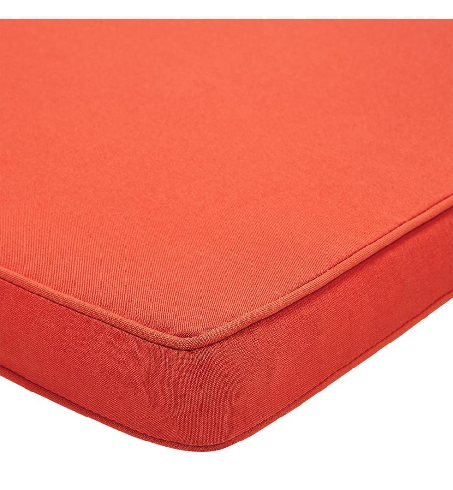 Cuscino per sedile a panca VIVARA 152 x 54 cm Rosso scuro