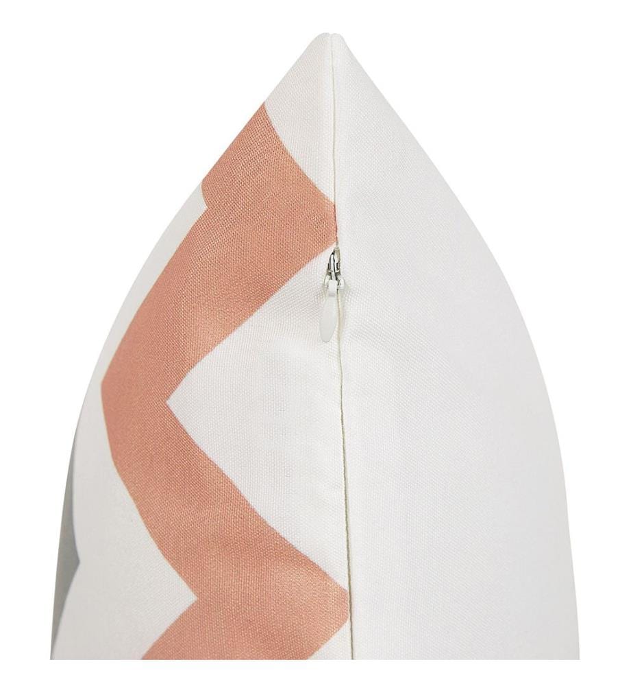 Set di 2 cuscini da esterno LAGARO Trama Chevron 45 x 45 cm Multicolore