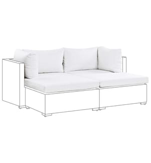 Set di copricuscini per esterni NOTO Bianco sporco