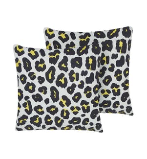 Set of 2 Outdoor Cushions KARDITSA Animal Pattern 45 x 45 cm Multicolour