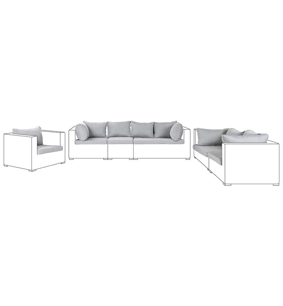 Set di copricuscini per esterni MAESTRO II Grigio