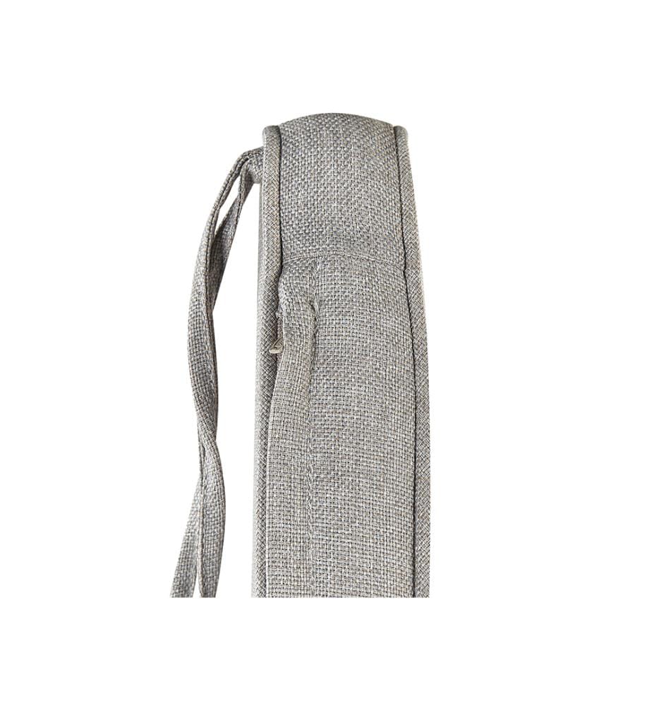 Cuscino per sedile a panca SOVANA 108 x 45 cm Grigio