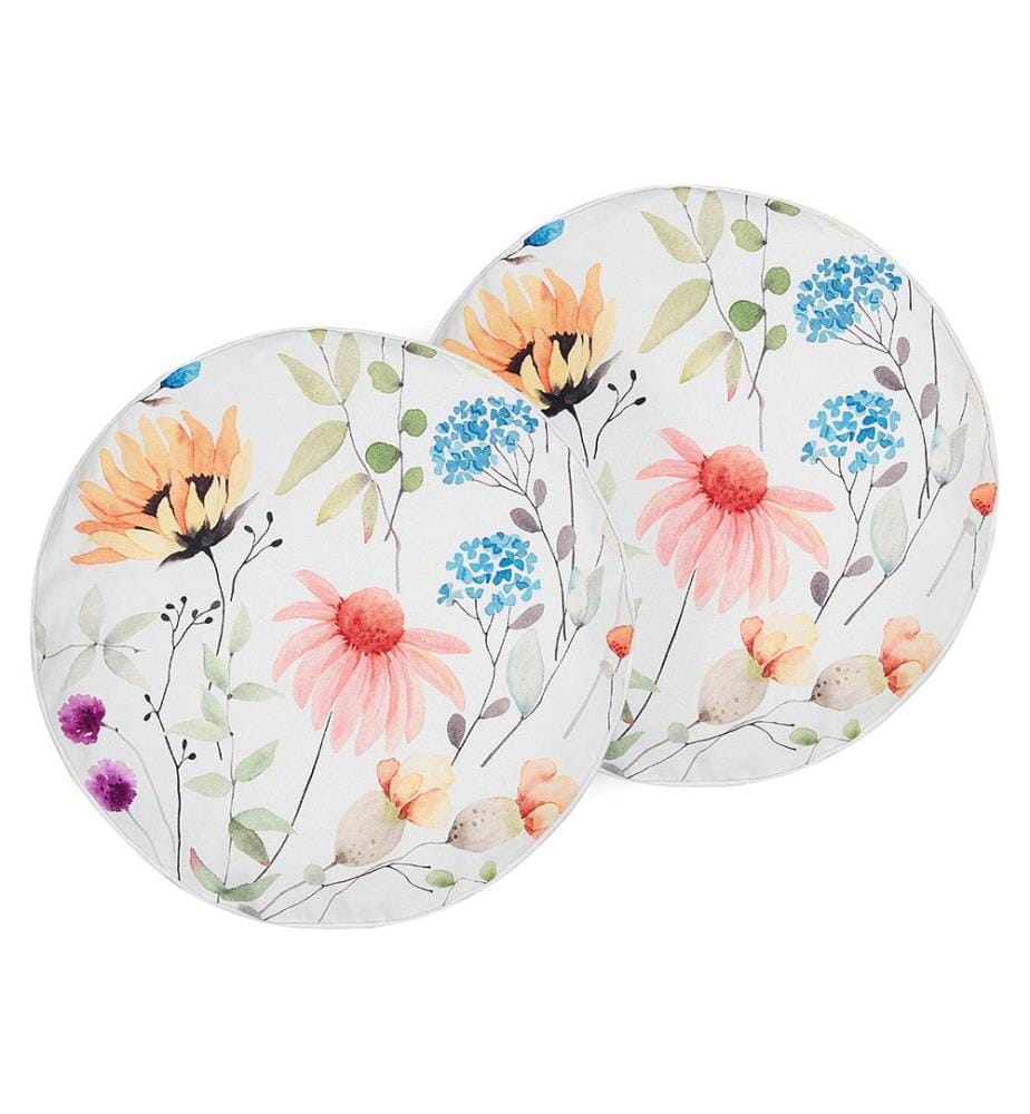 Set of 2 Outdoor Cushions MONESI Floral Pattern 40 x 40 cm Multicolour